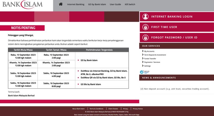 Bank Islam Online Login