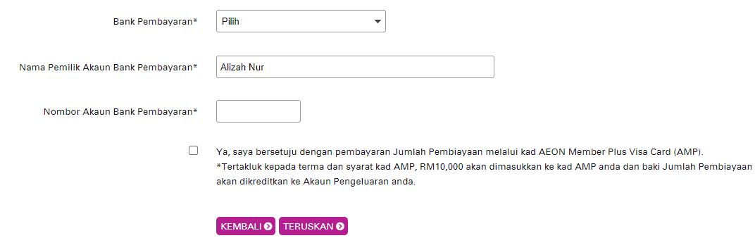 Maklumat Akaun Pembiayaan