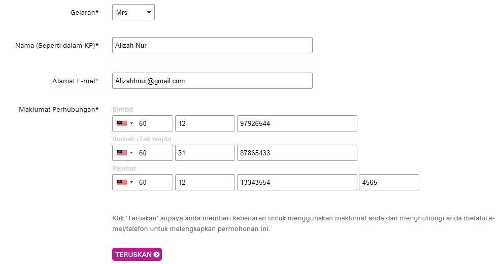 Maklumat Perhubungan Aeon Bagian 1