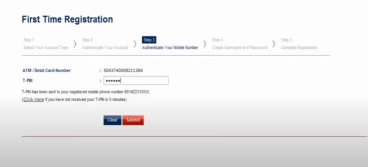 Step 3 cara daftar Alliance Bank