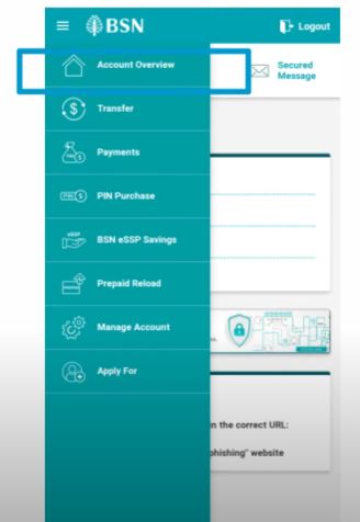 Account overview