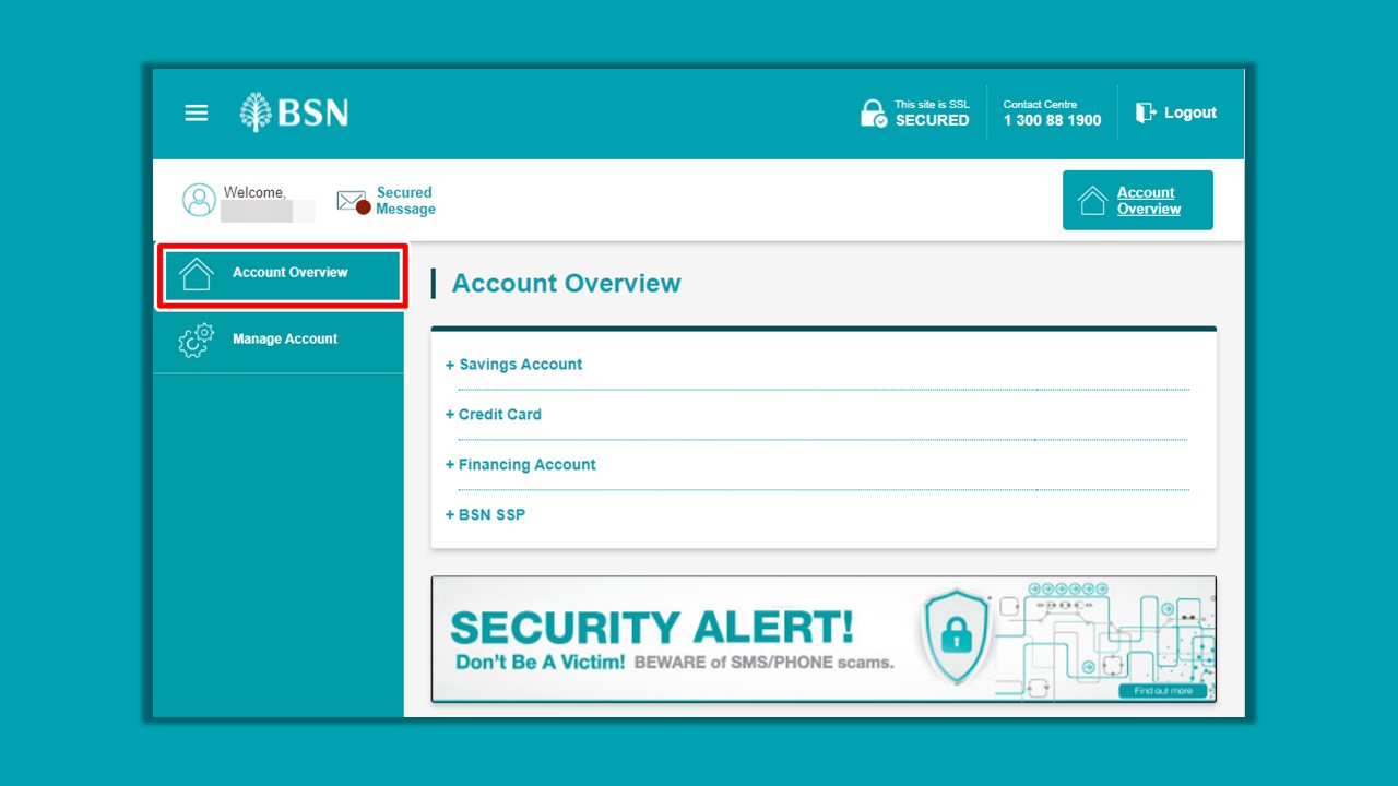 Cara Mendapatkan Penyata Akaun BSN using Online Banking Portal