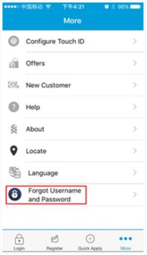 Forgot Username and Password