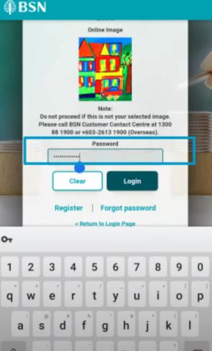 Password myBSN
