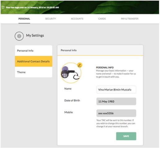 Personal Info