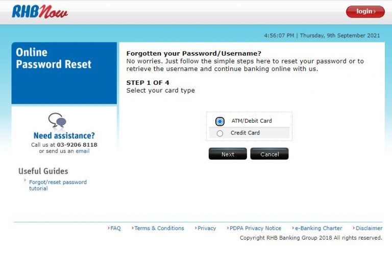√ Cara Tukar Password RHB Bank Online RHBNow